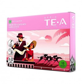 Sprig Green Tea Scented With Damask Rose  Pack  10 pcs